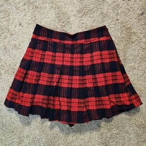 Skort Plaid Pattern